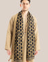 Shawl embroidered with metal sequins